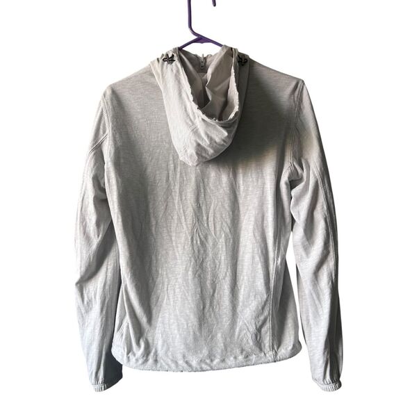 Uniqlo Jacket Reversible Full Zip Parka Womens Size Small Black Gray Hoodie - Picture 4 of 11